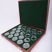 Футляр деревянный Vintage S (305х247х40 мм) на 23 монеты в капсулах (диаметр 46 мм)