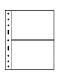 Листы-обложки GRANDE 2C (242х312 мм) из прозрачного пластика на 2 ячейки (216х150 мм). Упаковка из 5 листов. Leuchtturm, 336439