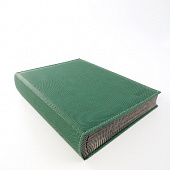 Альбом для марок (кляссер DIAMANT). 30 листов (60 страницы) из чёрного картона с промежуточными прозрачными листами. Зелёный. Lindner, 1195