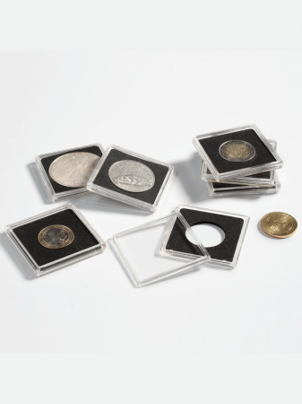 Капсулы Quadrum для монет 40 мм (в упаковке 5 шт). Leuchtturm