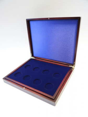 Футляр деревянный Volterra Duo (344х267х50 мм) для 8 золотых и 16 серебряных монет Сочи-2014. 2 уровня