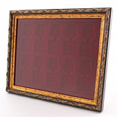 Стенд серии «Барокко» (золото) на 10 орденов с пятиугольной колодкой. Открывающийся