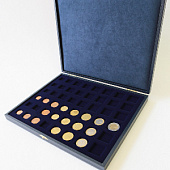 Футляр кожзам Sapfir S (298х237х33 мм) для наборов разменных монет Евро (Euro). Вид 3