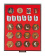Кассета XXL с поролоновой вставкой красного цвета для медалей, орденов, значков, эмблем. (2457)