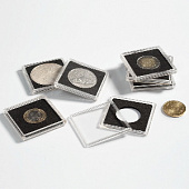 Капсулы Quadrum для монет 28 мм (в упаковке 5 шт). Leuchtturm