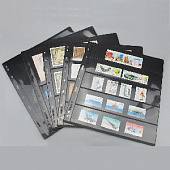 Листы-обложки широкоформатные 5S (259х279 мм) двусторонние на 5 ячеек (237х48 мм). Упаковка из 10 листов. PCCB MINGT, 810510