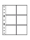 Лист-обложка GRANDE 3/2C (242х312 мм) из прозрачного пластика на 6 ячеек (106х98 мм). Leuchtturm, 316604/1