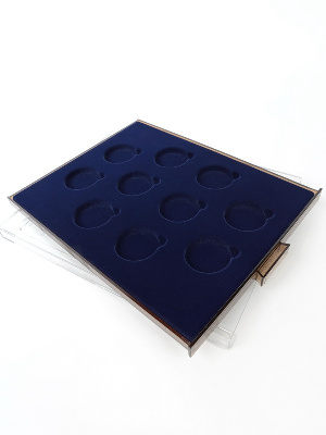 Кассета МВ для серии из 10 монет «The Queens Beasts» (5 pounds, 2 oz silver proof) в капсулах