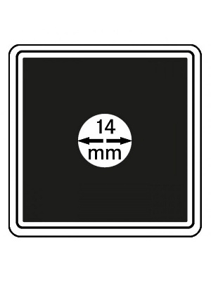 Капсулы Carree для монет 14 мм (в упаковке 4 шт). Lindner, 2240014 Капсулы Carree для монет 14 мм (в упаковке 4 шт). Lindner, 2240014