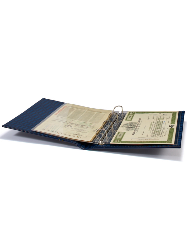 Альбом GRANDE-Classic SIGNUM (без листов) + шубер (защитная кассета). Синий. Leuchtturm, 302901