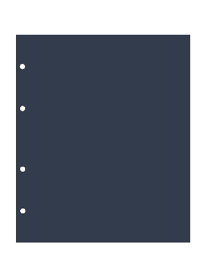 Прокладочный лист из картона формата НУМИС (Россия) 188х224 мм. Синий