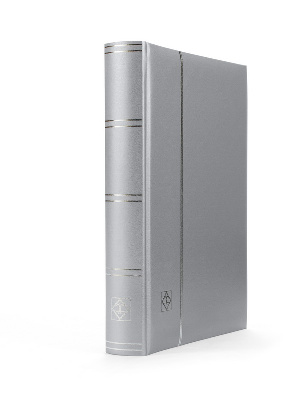 Альбом для марок (кляссер COMFORT). 32 листа (64 страницы) из чёрного картона. Metallic edition (Серебристый). Leuchtturm, 358059