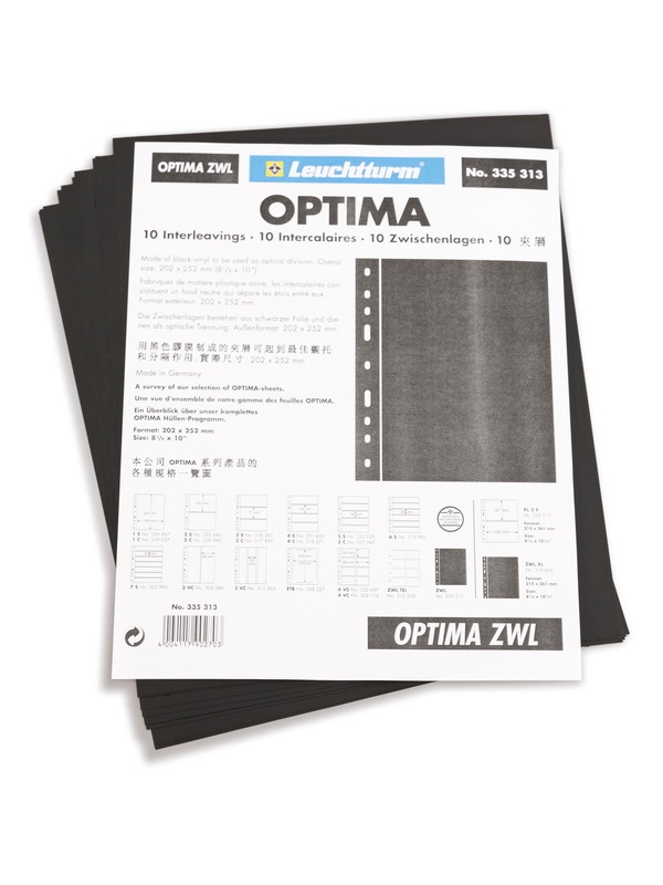 Прокладочные листы OPTIMA ZWL (202х252 мм). Упаковка из 10 листов. Leuchtturm, 335313