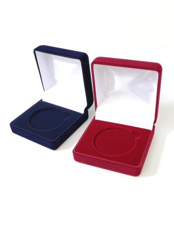 Футляр (80х80х40 мм) для одной монеты, медали (диаметр 50 мм, глубина 3 мм)