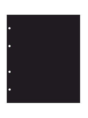 Прокладочный лист из картона формата НУМИС (Россия) 188х224 мм. Чёрный