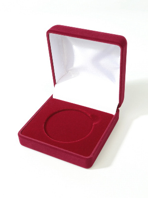 Футляр (80х80х40 мм) для одной монеты, медали (диаметр 50 мм, глубина 3 мм)