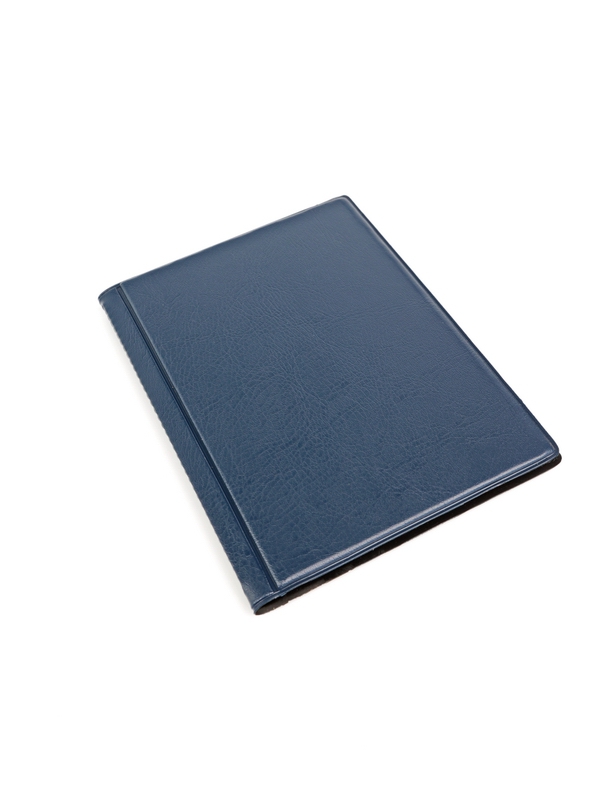 Карманный монетный альбом 116х154х13 мм для размещения 60 монет, вертикальный, тёмно-синий