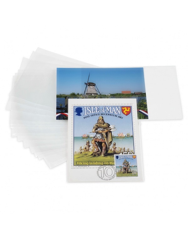 Защитные листы-обложки для открыток (150х107 мм). Упаковка 200 шт. Leuchtturm, 354683