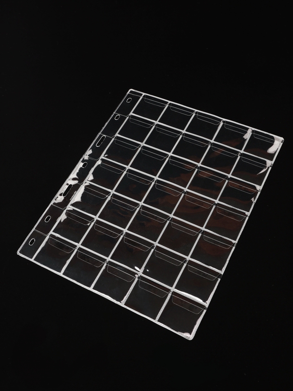Листы-обложки J2.0 VARIO (204х252 мм) на 35 ячеек с клапанами (33х28 мм). Упаковка из 10 листов. PCCB MINGT