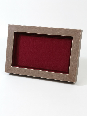 Багетная рамка M пластиковая под 1 ячейку (118х207х16 мм) с поролоновой вставкой. Вид 6