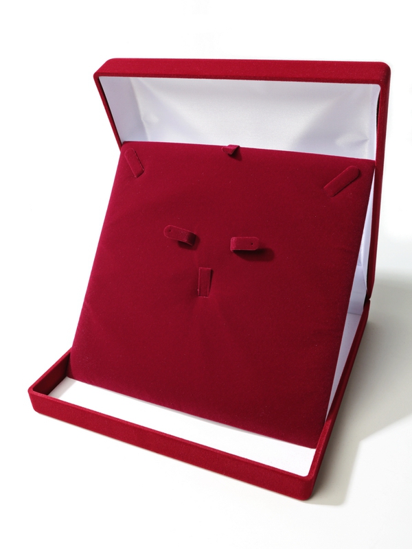 Футляр (195х196х50 мм) под комплект, светло-бордовый