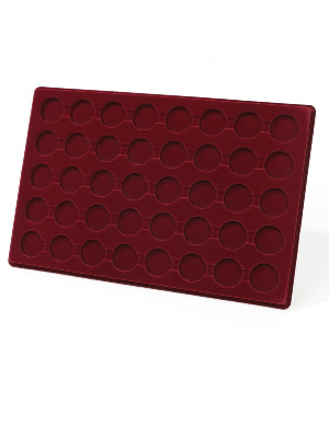 Планшет L (222х333х13 мм) для 40 монет, медалей d-31 мм, h-6 мм