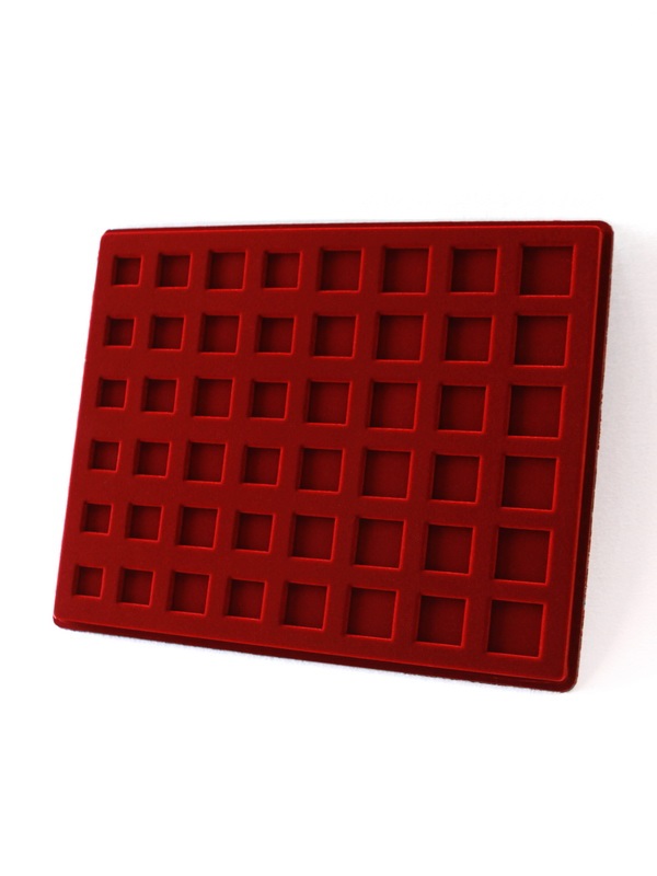 Планшет S (234х296х12 мм) для наборов разменных монет Евро (Euro). Вид 3, тёмно-бордовый  Планшет S (234х296х12 мм) для наборов разменных монет Евро (Euro). Вид 3, тёмно-бордовый