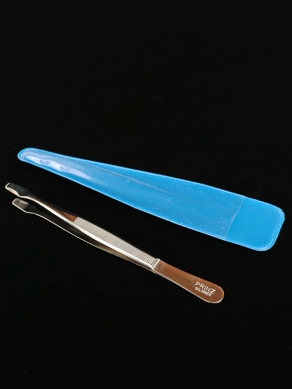 Пинцет для марок с прямой широкой лопаткой, 120 мм. Prinz, 1240