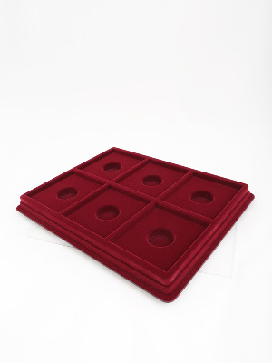 Планшет S (243х304х21 мм) на 6 ячеек (85х96х8 мм) (под знаки с винтом)