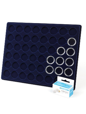 Планшет S (234х296х12 мм) для 48 монет в капсулах CAPS 23,5 и 24 Leuchtturm. Диаметр ячейки 30 мм Планшет S (234х296х12 мм) для 48 монет в капсулах CAPS 23,5 и 24 Leuchtturm. Диаметр ячейки 30 мм