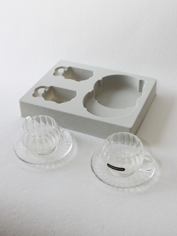 Флокированный набор для двух чайных пар