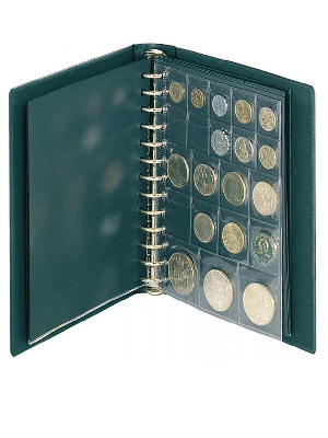 Альбом для монет PENNY с 10 листами. Зелёный. Lindner, 1103MY-G