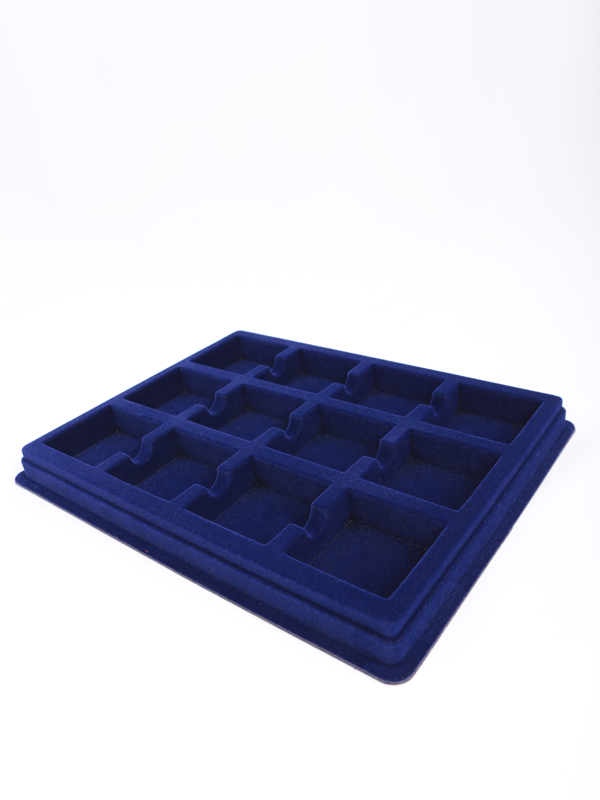  Планшет S (243х304х26 мм) на 12 ячеек для пластиковых капсул 58х58 мм, тёмно-синий