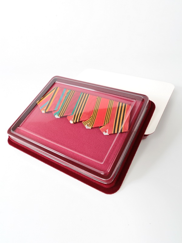  Сувенирная упаковка (181х142х22 мм) с поролоновой вставкой, тёмно-бордовый