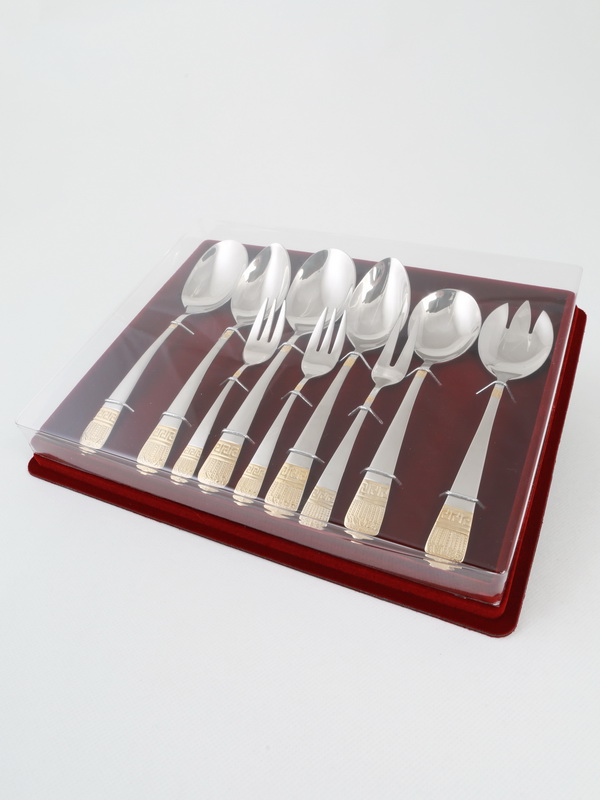  Сувенирная упаковка под набор из 9-ти столовых предметов (290х228х43 мм), чёрный