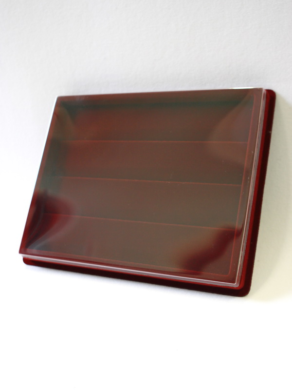  Планшет S (243х304х26 мм) под спичечные коробки, тёмно-бордовый