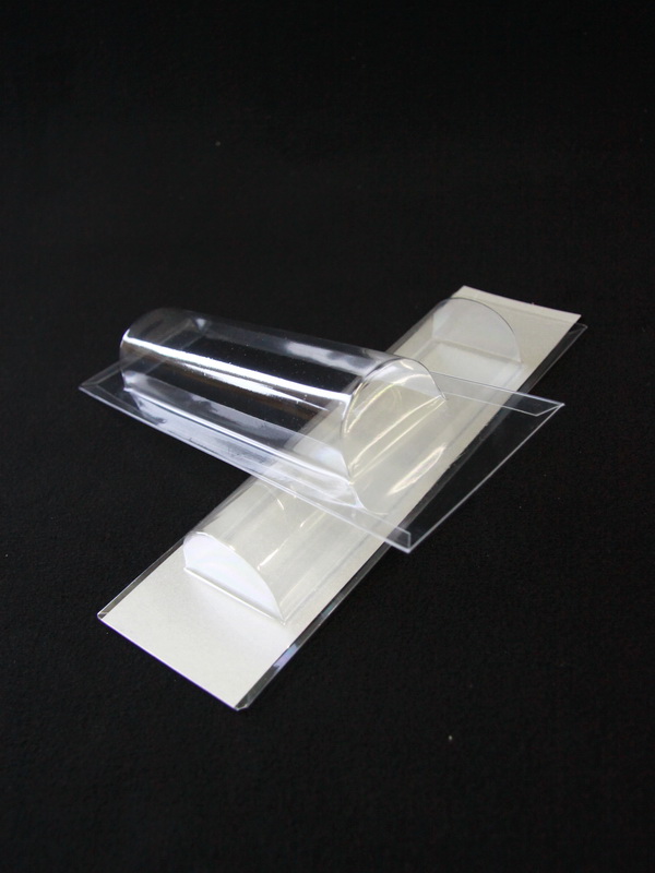 Блистер (полуцилиндр) с загибом краев под изделие 45,5х165,5х27 мм