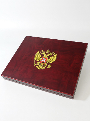 Нанесение логотипа герб Российской Федерации (цветной)