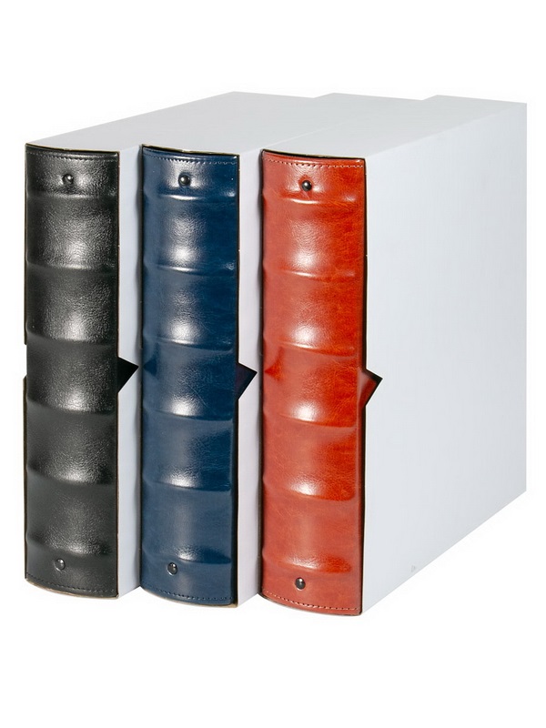 Альбом Firmo XL для размещения банкнот, конвертов первого дня, писем, фотографий, открыток. Синий. Lindner, S912-B (812XL-B)