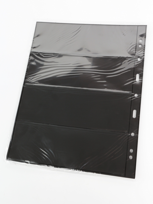 Листы-обложки GRANDE 4S (242х312 мм) двусторонние на 4 ячейки (216х72 мм). Упаковка из 5 листов. Leuchtturm, 312682