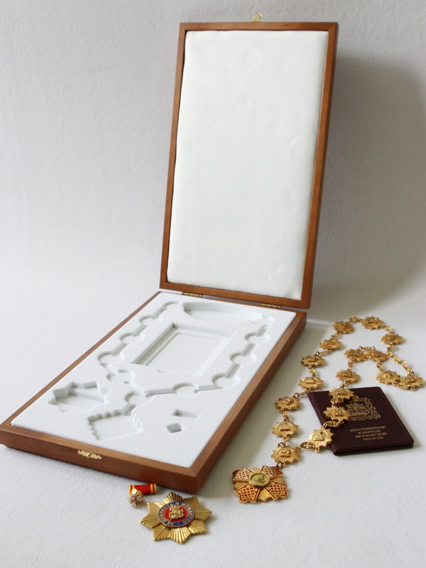 Деревянный футляр для знака на цепи князя Ивана Калиты