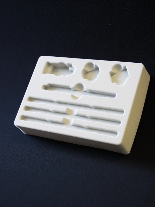 Флокированный ложемент для набора канцелярских принадлежностей