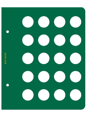 Лист для монет диаметром 25,75 мм для альбома «Памятные монеты Европейского Союза (2 евро)». Альбо Нумисматико Лист для монет диаметром 25,75 мм для альбома «Памятные монеты Европейского Союза (2 евро)». Альбо Нумисматико