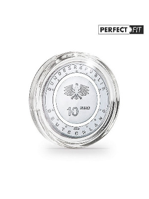 Капсулы Ultra Perfect Fit для монеты 10 евро Германии (28,75 мм), в упаковке 10 шт. Leuchtturm, 365294 Капсулы Ultra Perfect Fit для монеты 10 евро Германии (28,75 мм), в упаковке 10 шт. Leuchtturm, 365294