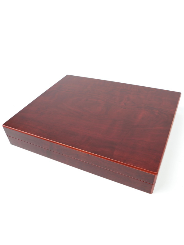 Футляр деревянный Volterra Trio de Luxe (331х271х56 мм). 3 уровня. Для 72 монет в капсулах (диаметр 44 мм)