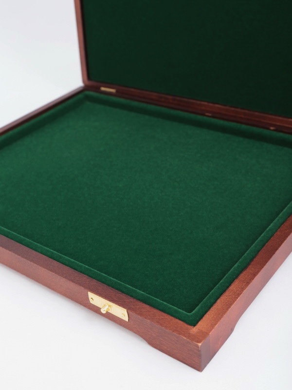  Футляр деревянный Vintage S (305х247х40 мм) на 1 ячейку (207х269х8 мм), зелёный