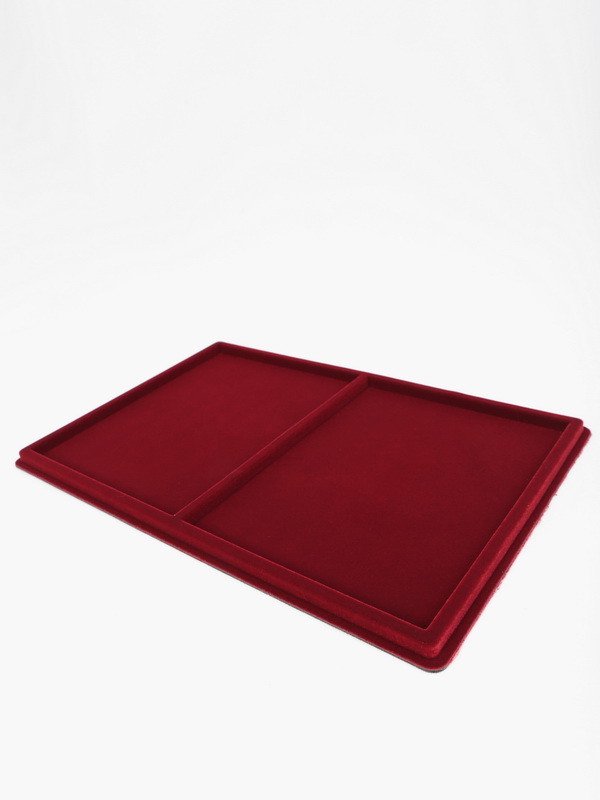  Планшет L (222х333х13 мм) на 2 ячейки (196х150х8 мм), тёмно-бордовый