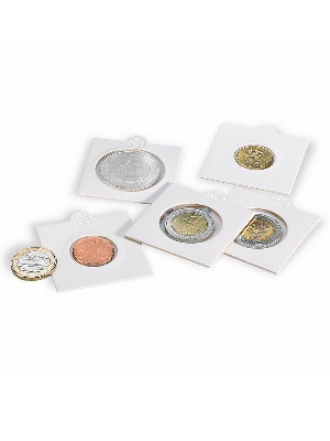 Холдеры для монет d-39,5 мм, самоклеющиеся (упаковка 50 шт). Leuchtturm