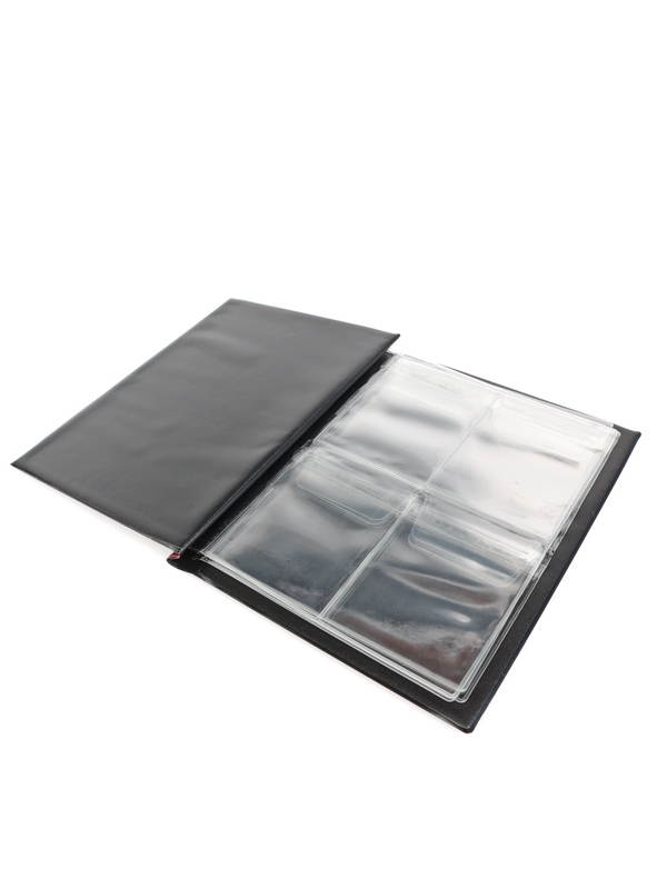 Карманный монетный альбом 192х232х13 мм для размещения 16 слабов, тёмно-бордовый