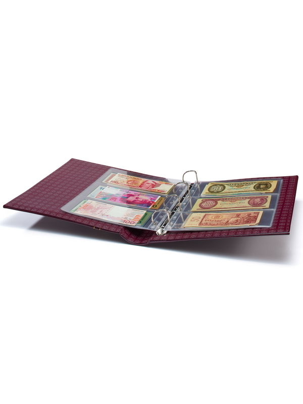 Альбом GRANDE-Classic SIGNUM (без листов) + шубер (защитная кассета). Бордовый. Leuchtturm, 338604